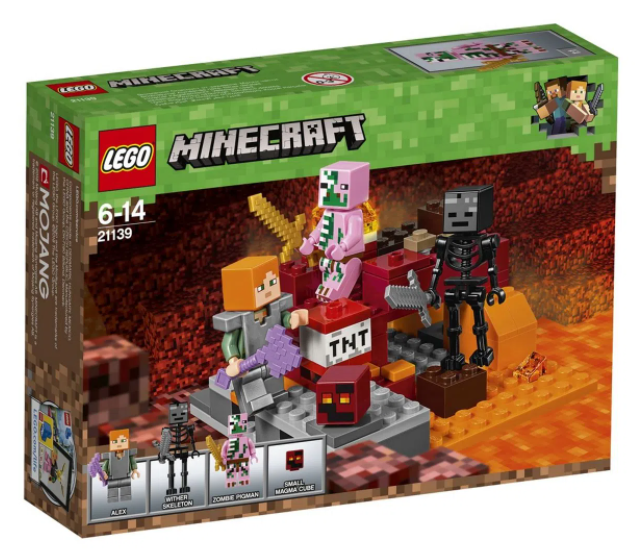 LEGO Minecraft - Grande Esqueleto com o Cubo Magma