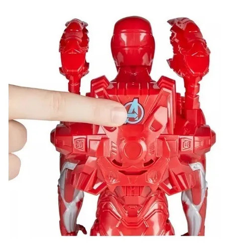 BONECO VINGADORES HOMEM DE FERRO COM ACESSÓRIOS - HASBRO - Imagem 2