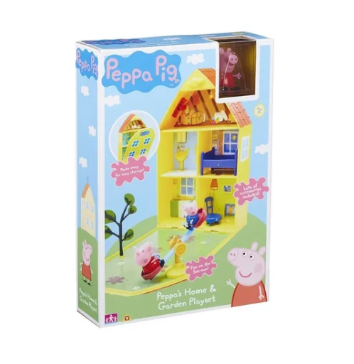 Peppa Pig Casa Com Jardim Dtc