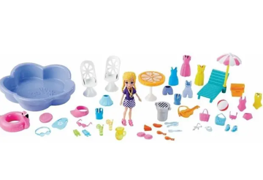 BONECA POLLY POCKET KIT FESTA NA PSICINA - MATTEL - Imagem 2
