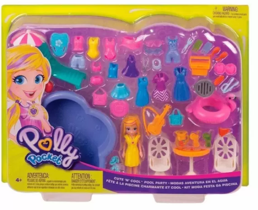 BONECA POLLY POCKET KIT FESTA NA PSICINA - MATTEL