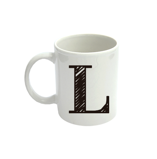 Caneca Lance - letra L crest - nome laranja que significa