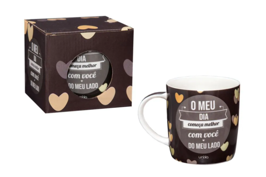 CANECA MEU DIA MELHOR COM VOCÊ - UNIKA