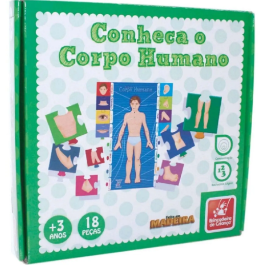 JOGO CONHEÇA O CORPO HUMANO - BRINCADEIRA DE CRIANÇA