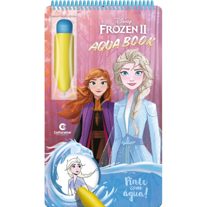 LIVRO BRINQUEDO PARA PINTAR ILUSTRADO FROZEN II AQUABOOK - CULTURAMA PEDAGOGICO
