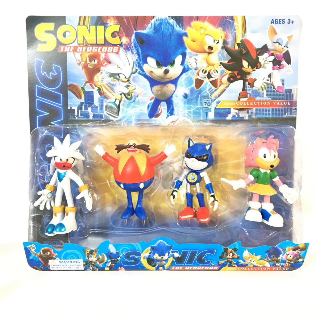 KIT 4 BONECOS SONIC 12CM – Armazém