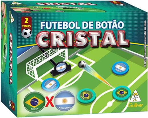 JOGO DE BOTÃO FUTEBOL  2 TIMES BRASIL X ARGENTINA - GULLIVER