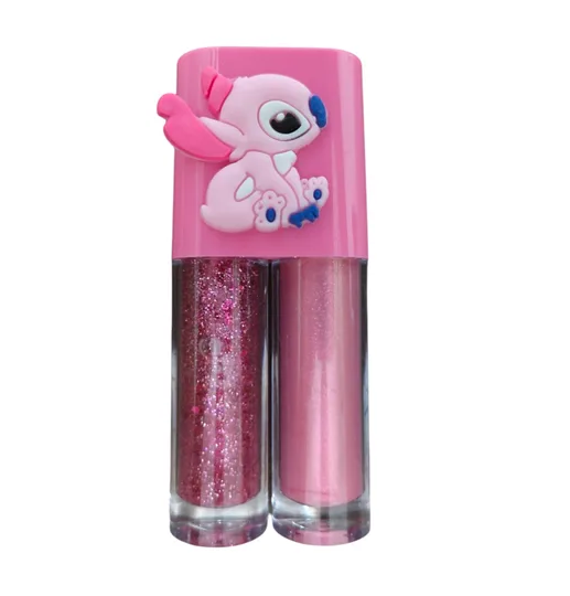 MAQUIAGEM INFANTIL - GLOSS DUPLO ANGEL STITCH GLITTER - UNIDADE