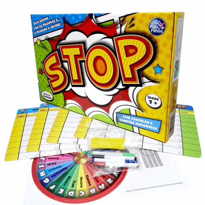 JOGO STOP  - PAIS E FILHOS 7+ PEDAGOGICO