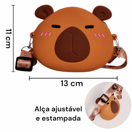BOLSA SILICONE CAPIVARA ALÇA REGULÁVEL - UNIDADE - Image 2