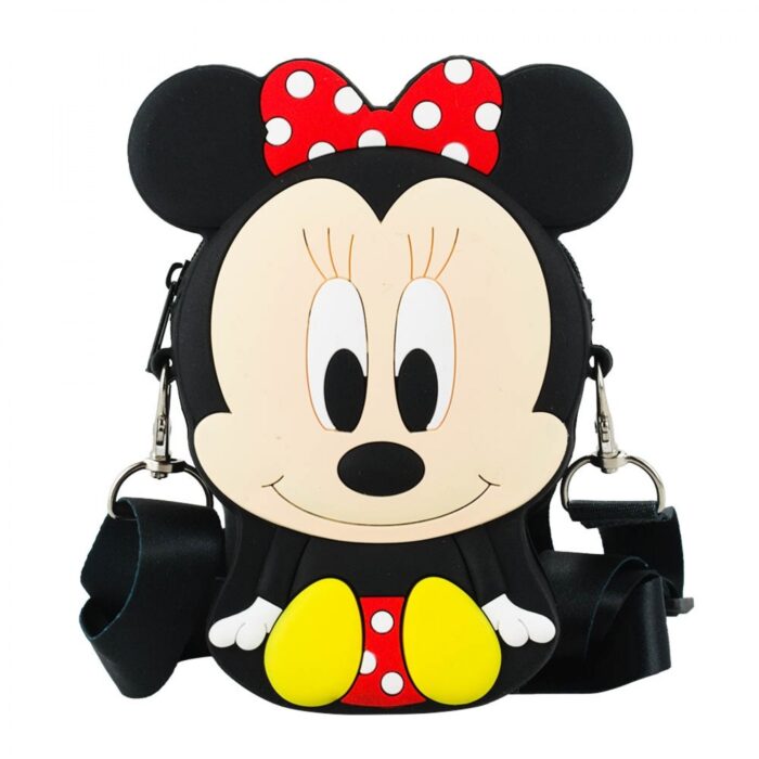 BOLSA SILICONE MINNIE VERMELHA ALÇA REGULÁVEL - UNIDADE