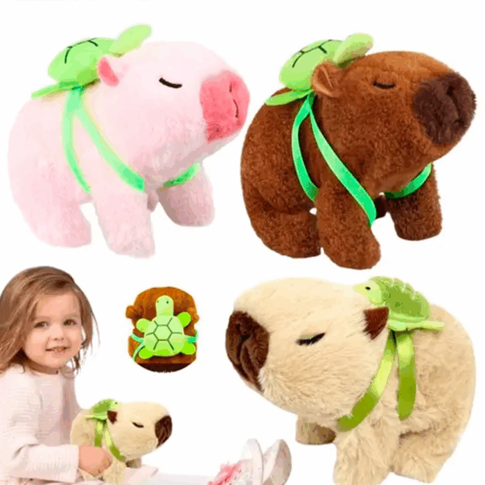 CAPIVARA DE PELUCIA 20CM COM SONS E MOVIMENTO UNIDADE