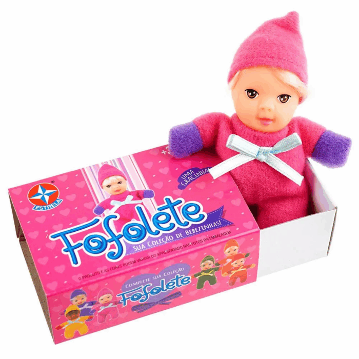 BONECA COLECIONÁVEL FOFOLETE ROSA ESTRELA ORIGINAL - UNIDADE