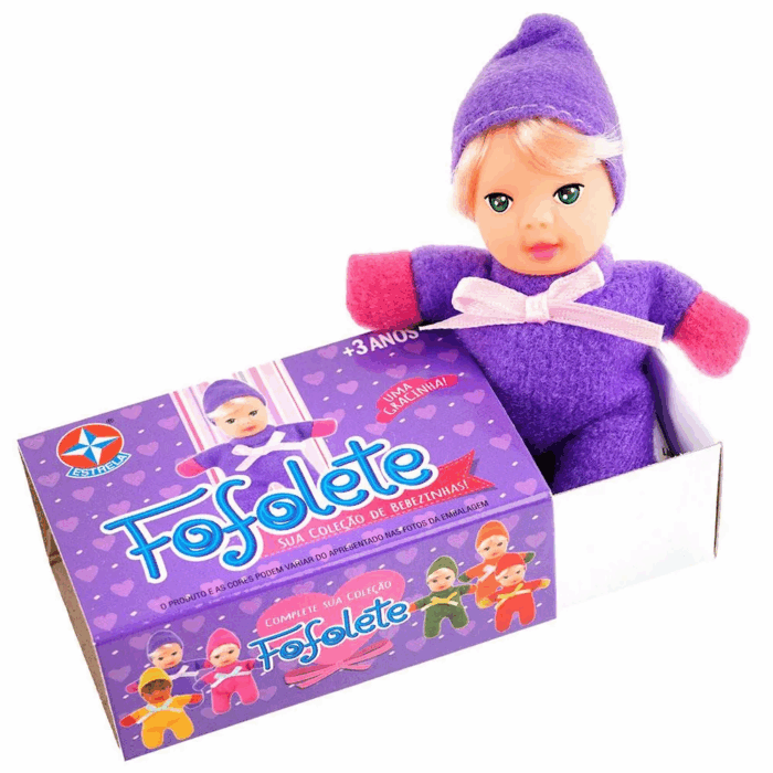 BONECA COLECIONÁVEL FOFOLETE ROXA ESTRELA ORIGINAL - UNIDADE