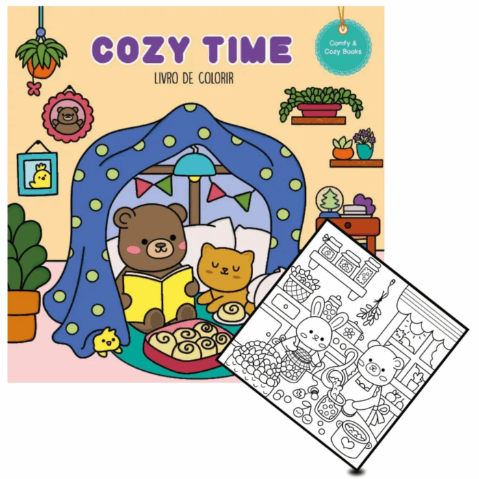 LIVRO BRINQUEDO PEDAGÓGICO COZY TIME BEAR