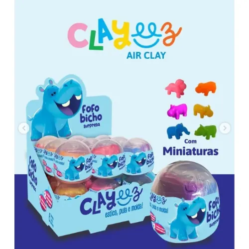 MASSA PARA MODELAR ESTICA,PULA E MOLDA FOFO BICHO - PEDAGÓGICO UNIDADE SORTIDO