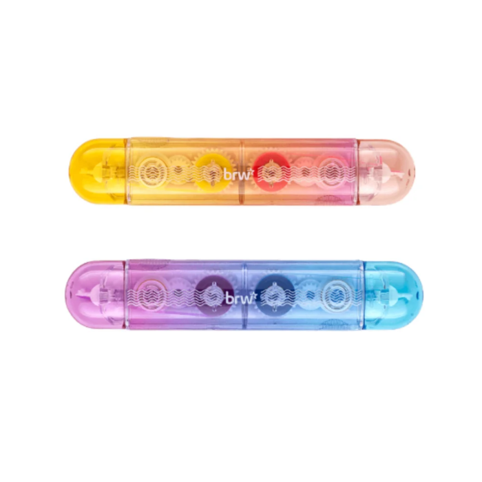 FITA COLORIDA PONTA DUPLA 2 CORES  - UNIDADE BRW PAPELARIA DIVERTIDA