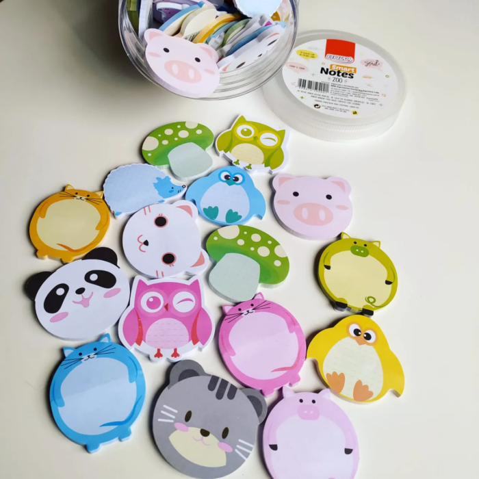 POST IT PORTA RECADO AUTOADESIVO ZOO 30 FLS UNIDADE - PAPELARIA DIVERTIDA