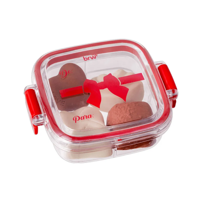 BORRACHA CHOCO DREAM COM CHEIRO 4 PEÇAS NO ESTOJO  - PAPELARIA DIVERTIDA BRW