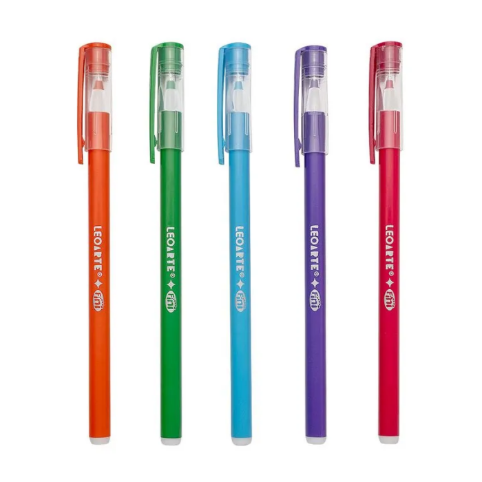 CANETA ESFEROGRAFICA FINI 5 CORES UNIDADE - PAPELARIA DIVERTIDA LEONORA