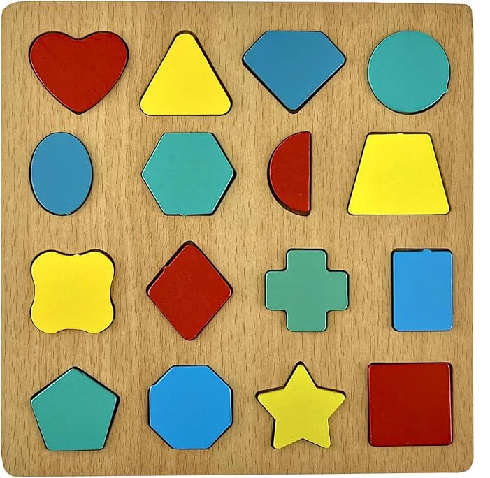 BRINQUEDO PEDAGÓGICO ENCAIXE FORMAS 17 PEÇAS - TOY MIX