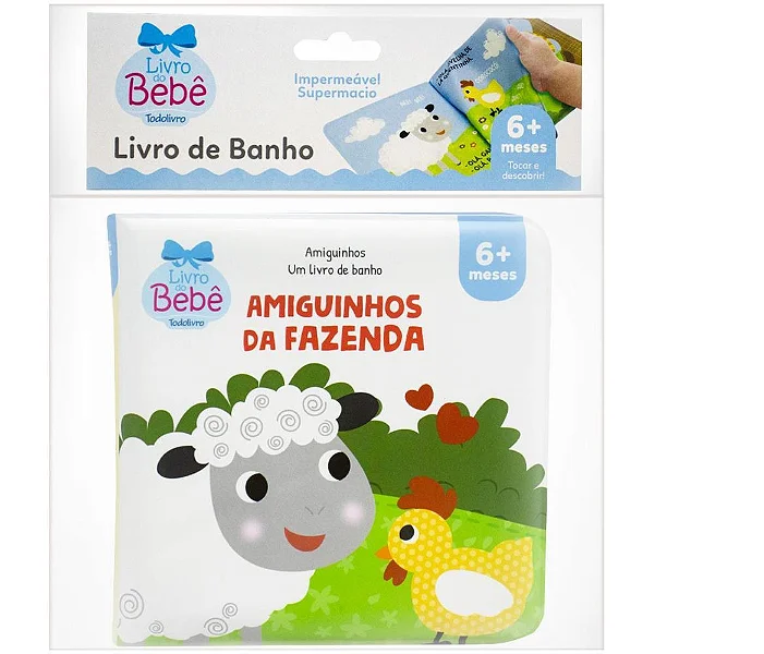 LIVRO DE BANHO - AMIGUINHOS DA FAZENDA