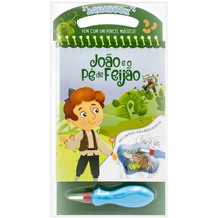 JOÃO E O PÉ DE FEIJÃO LIVRO BRINQUEDO AQUABOOK - PEDAGOGICO BRASILEITURA