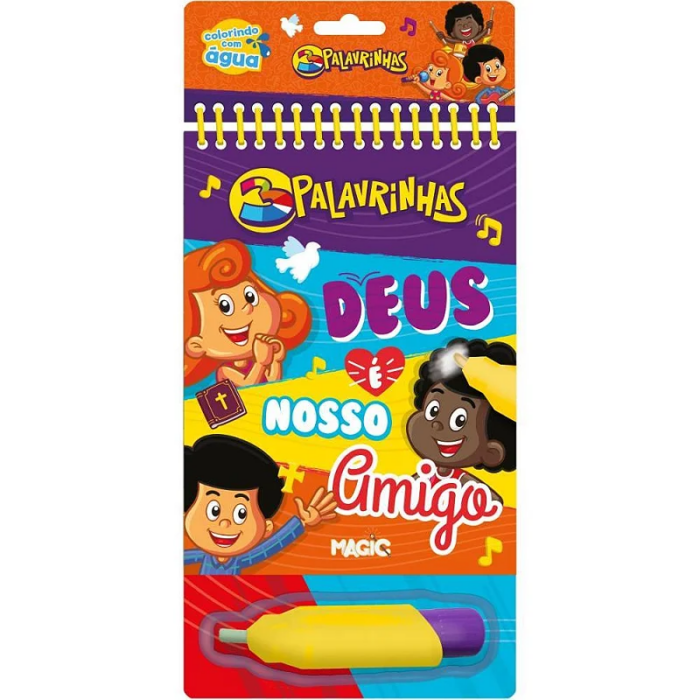 TRÊS PALAVRINHAS LIVRO BRINQUEDO AQUABOOK - PEDAGOGICO MAGIC