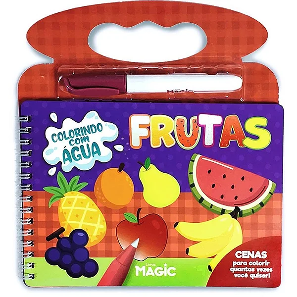 FRUTAS LIVRO BRINQUEDO AQUABOOK - PEDAGOGICO MAGIC