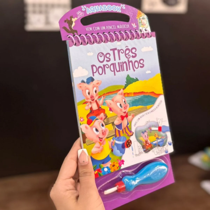 OS TRÊS PORQUINHOS LIVRO BRINQUEDO AQUABOOK - PEDAGOGICO BRASILEITURA