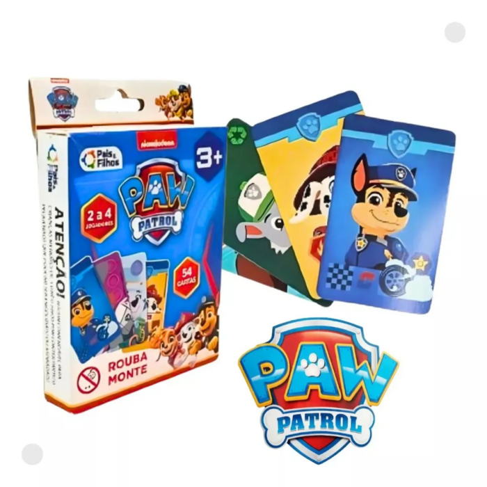 JOGO DE CARTAS ROUBA MONTE PEDAGÓGICO - PATRULHA CANINA PAIS E FILHOS