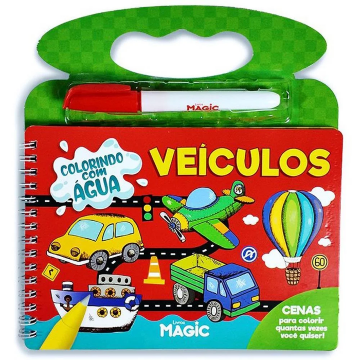 VEÍCULOS LIVRO BRINQUEDO AQUABOOK - PEDAGOGICO MAGIC