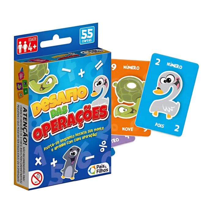 JOGO DE CARTAS DESAFIO DAS OPERAÇÕES PEDAGÓGICO  - PAIS E FILHOS