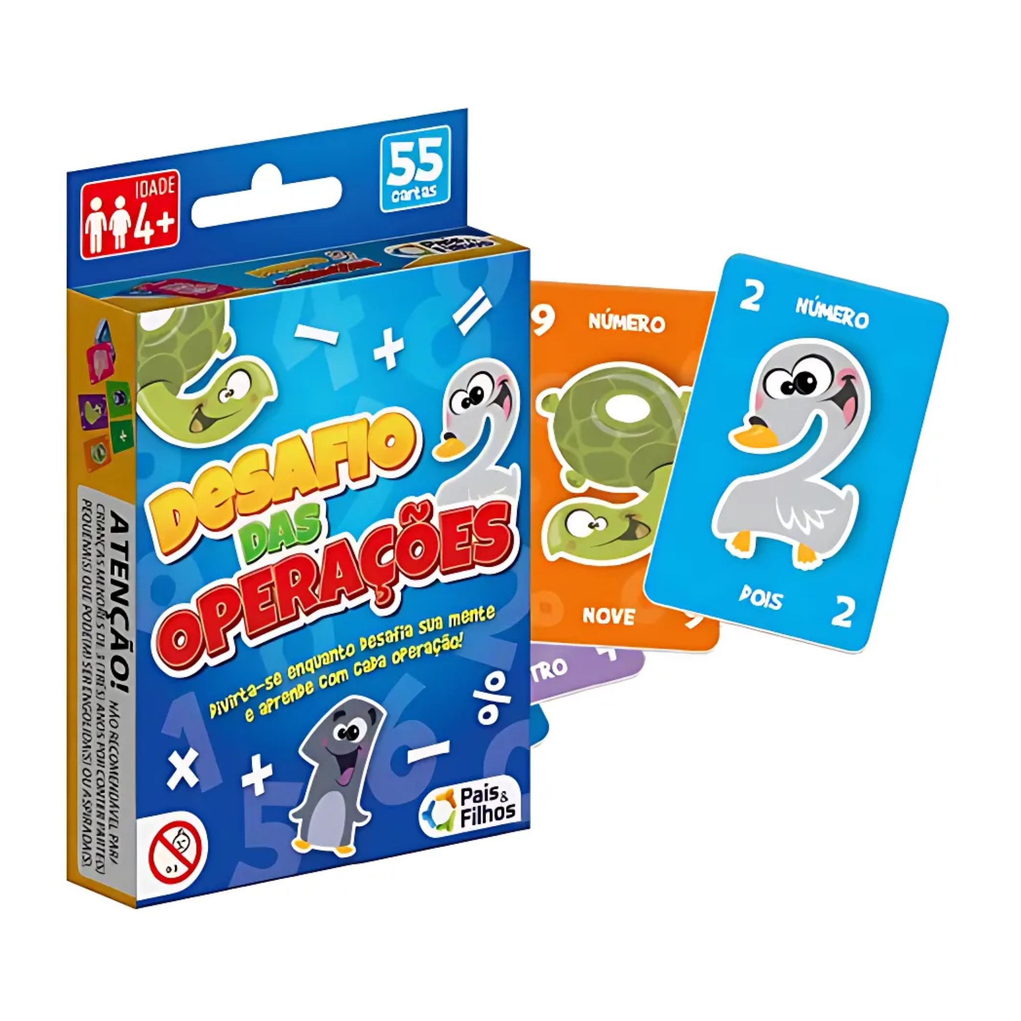 JOGO DE CARTAS DESAFIO DAS OPERAÇÕES PEDAGÓGICO - PAIS E FILHOS