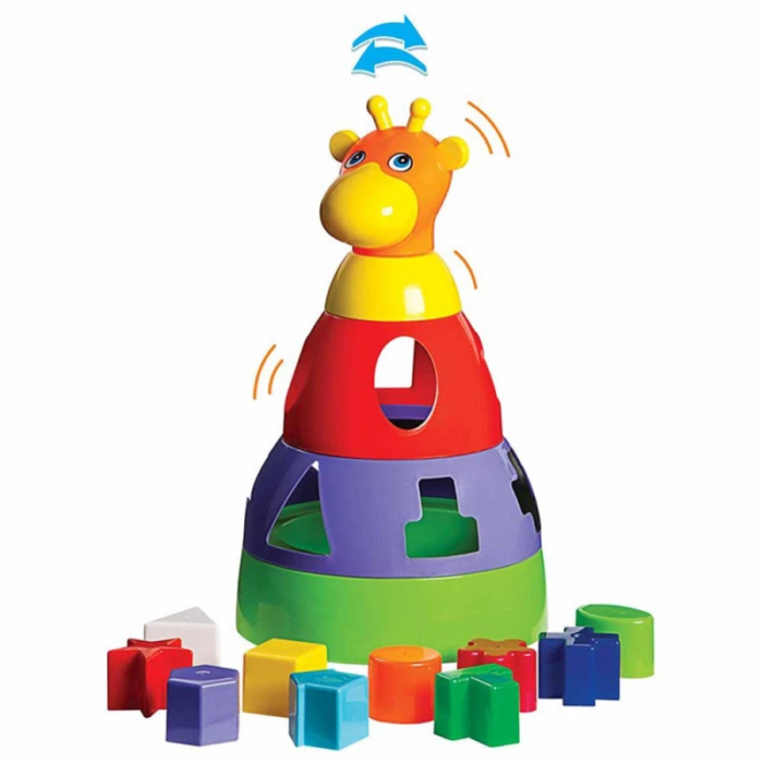 GIRAFA BABY DIDÁTICO BRINQUEDO PEDAGOGICO PARA BEBÊS - MERCOTOYS