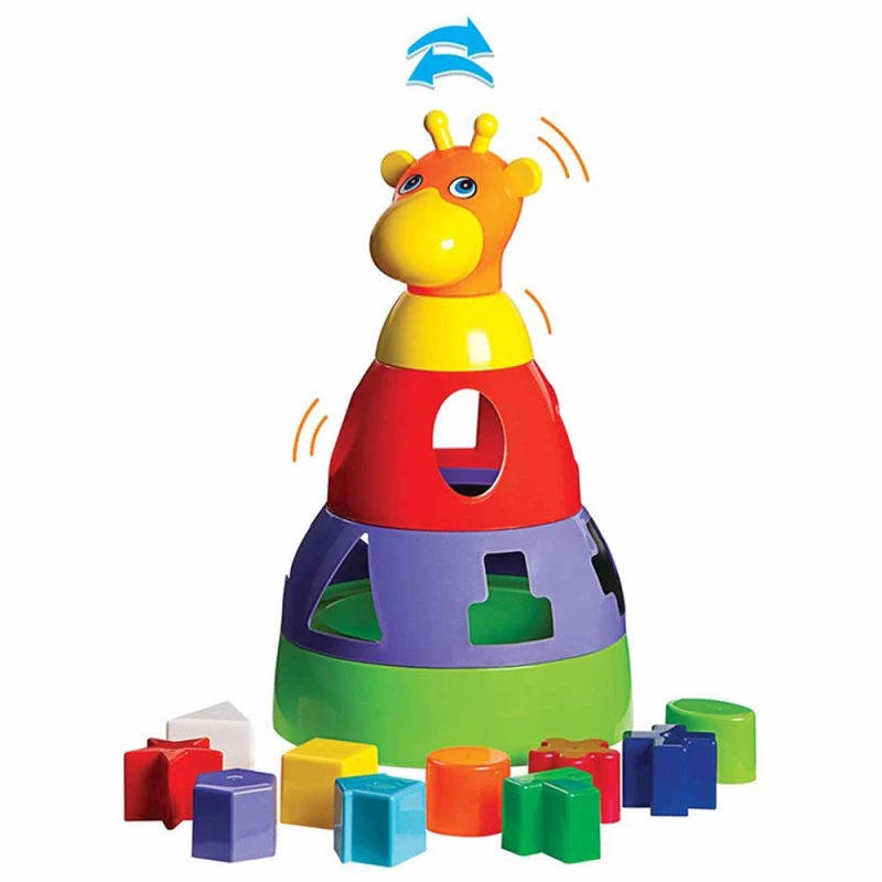 GIRAFA BABY DIDÁTICO BRINQUEDO PEDAGOGICO PARA BEBÊS - MERCOTOYS
