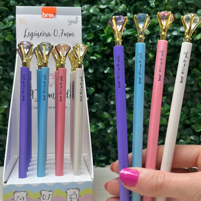 LAPISEIRA DIAMOND 0,7 SORTIDA UNIDADE - PAPELARIA DIVERTIDA