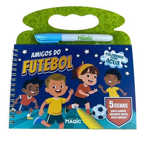 AMIGoS DO FUTEBOL LIVRO BRINQUEDO AQUABOOK - PEDAGOGICO MAGIC