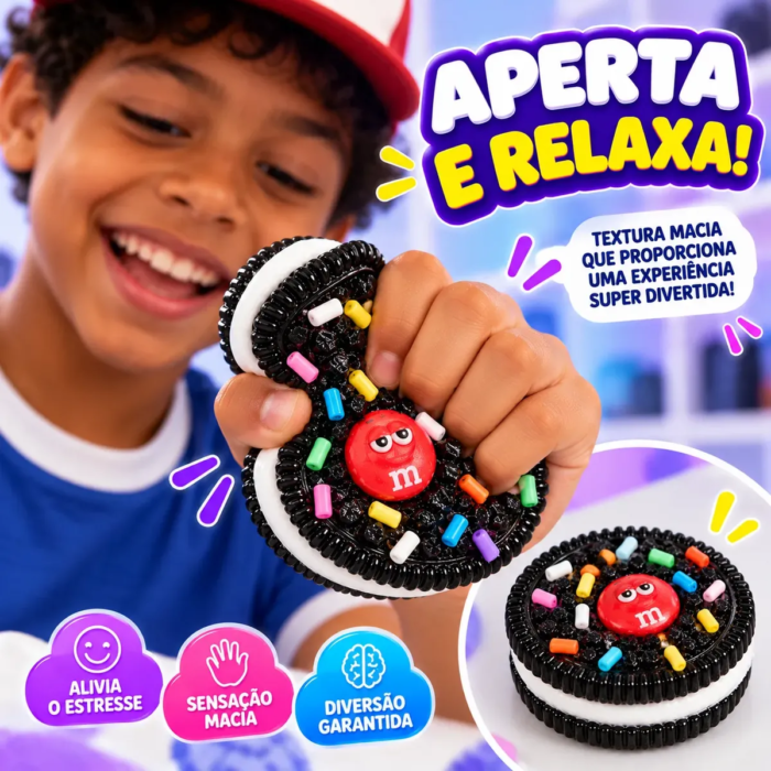 SQUISH OREO GIGANTE 10CM  - PEDAGÓGICO UNIDADE SORTIDO